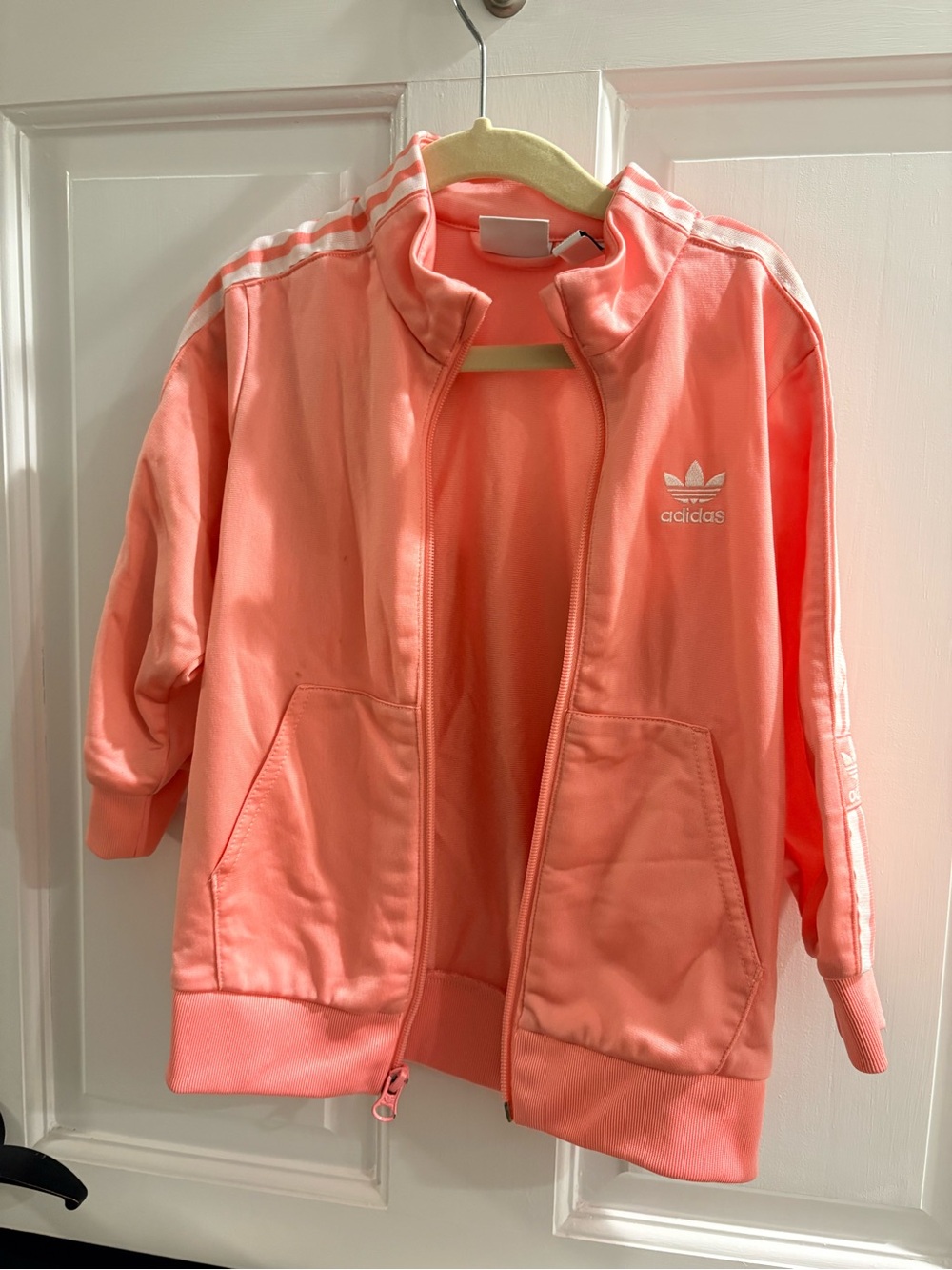 adidas Pink Trefoil Kids Track Jacket